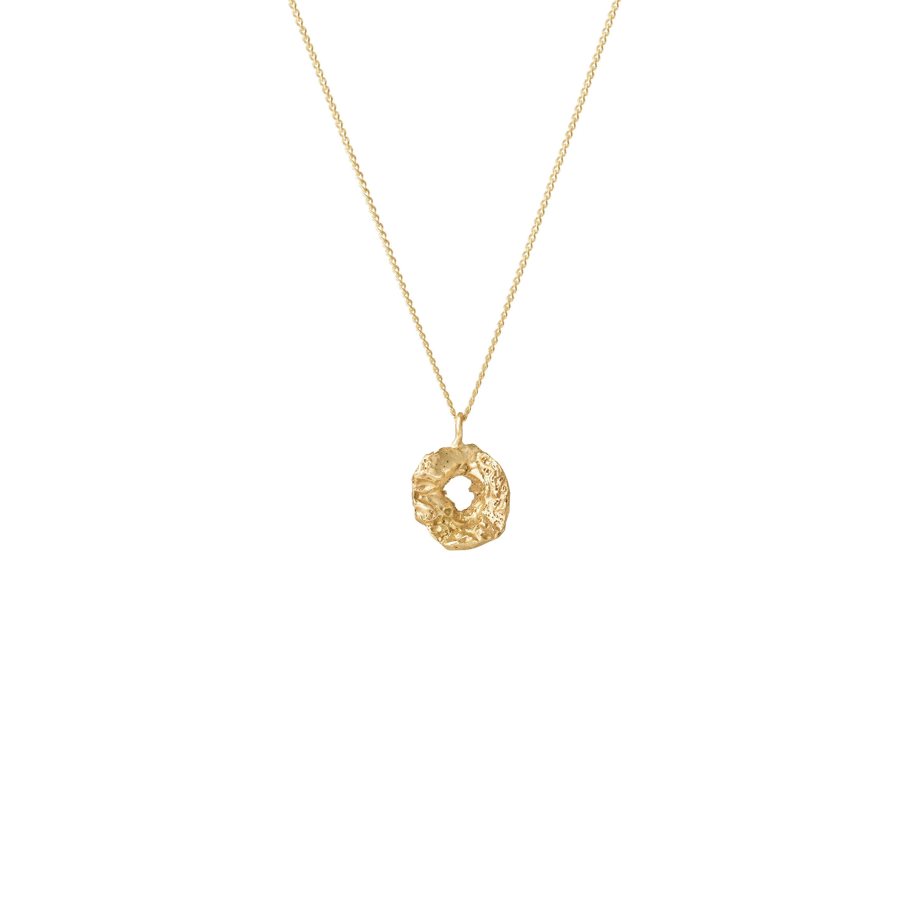 O Mini Alphabet Gold Necklace