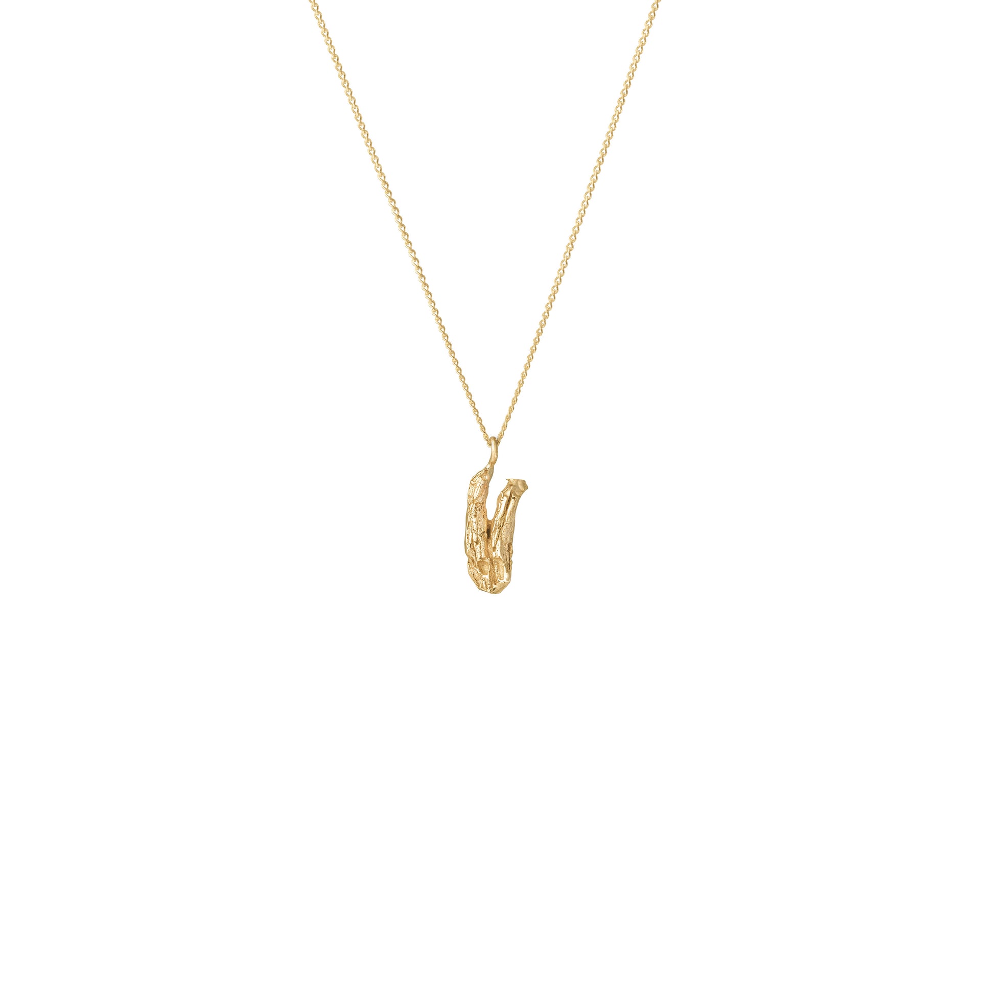 V Mini Alphabet Necklace