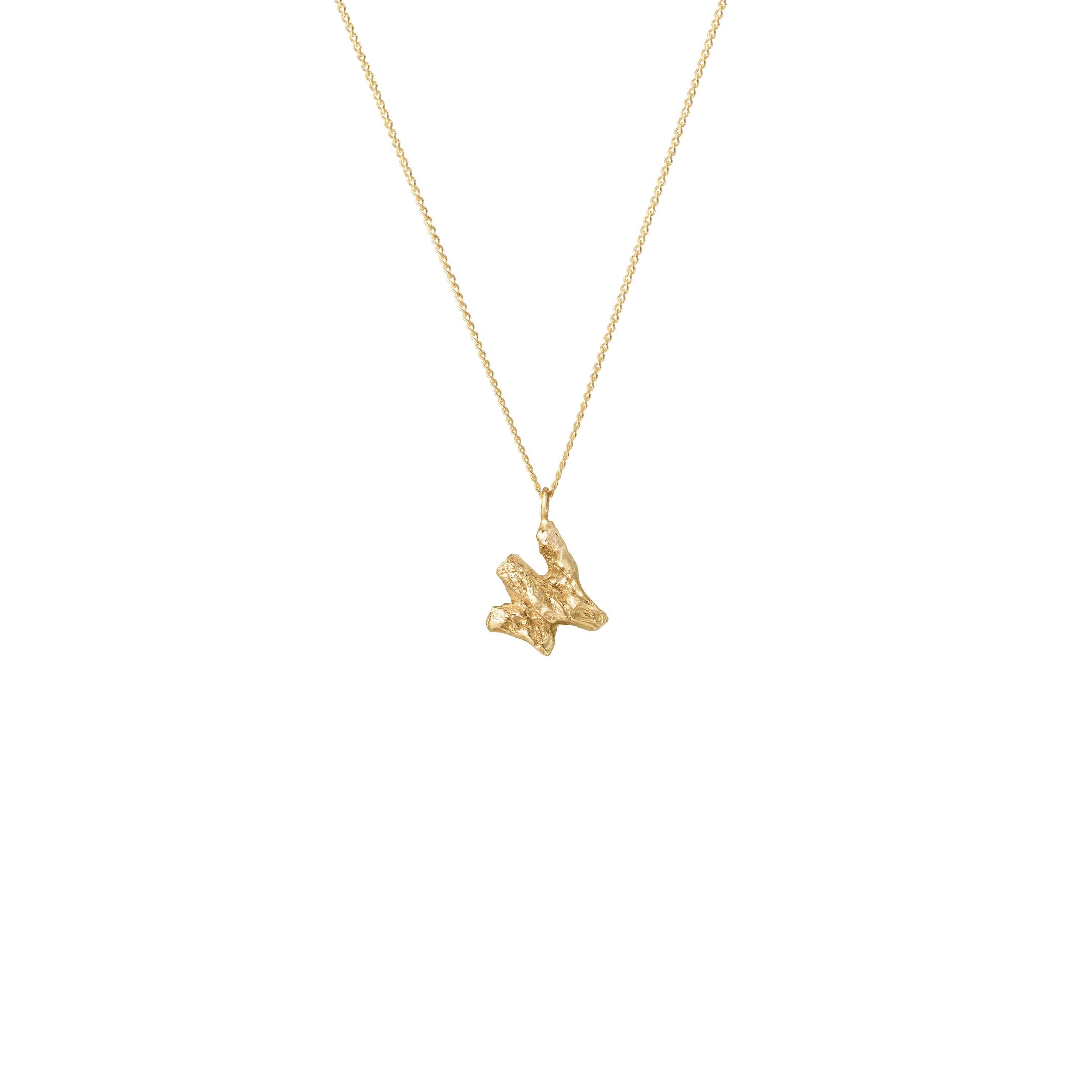 W Mini Alphabet Gold Necklace