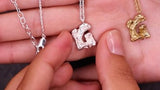 G Alphabet Recycled Silver Necklace