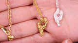 P Alphabet Recycled Silver Necklace