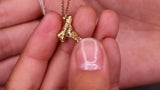 U Alphabet Recycled Silver Necklace