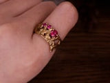 Hati Ruby Recycled Silver Ring