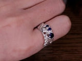 Hati Sapphire Argenti Recycled Silver Ring