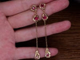Naha Ruby Recycled Silver Earrings