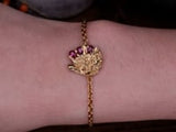 Okan Ruby Recycled Silver Bracelet