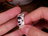 Tima Sapphire Argenti Recycled Silver Earrings