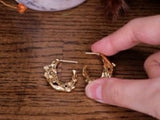 Xin Small Recycled Silver Hoops
