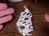 Zemra Sapphire Argenti Recycled Silver Earrings