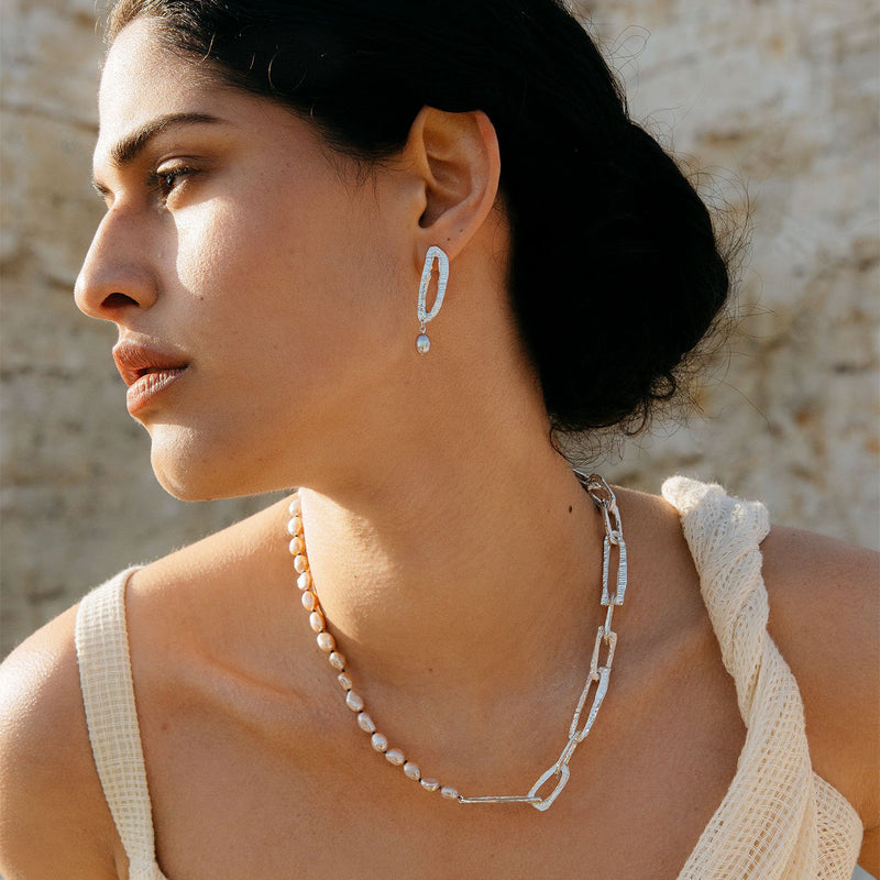 Elea Recycled Silver Earrings