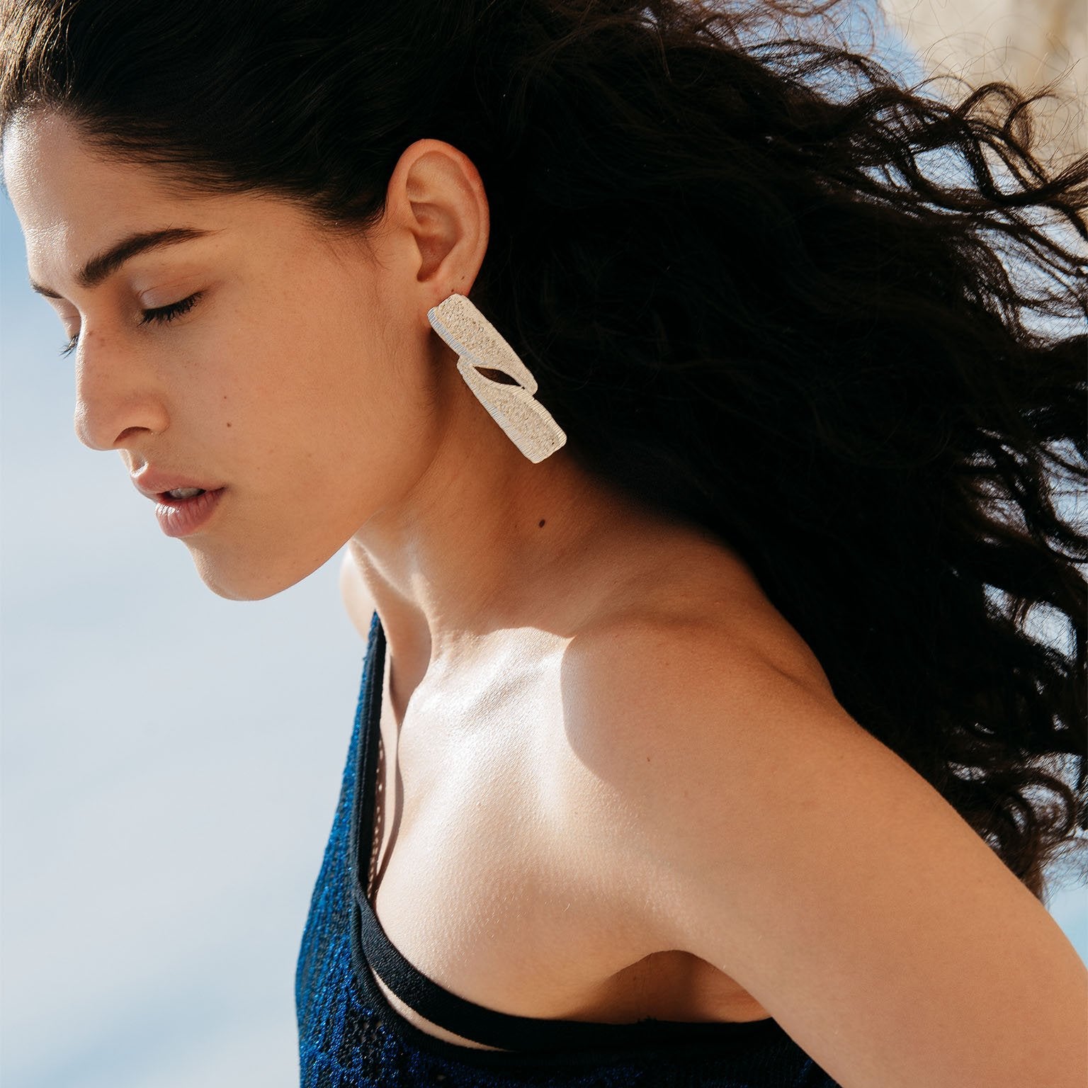 Siro Recycled Silver Earrings