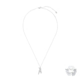 A Alphabet Recycled Silver Necklace