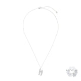 H Alphabet Recycled Silver Necklace
