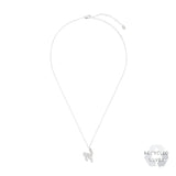 N Alphabet Recycled Silver Necklace