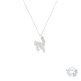 N Alphabet Recycled Silver Necklace