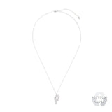 P Alphabet Recycled Silver Necklace