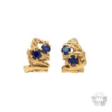 Dila Sapphire Recycled Silver Earrings