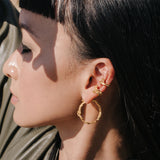 Rebutia Medium Recycled Silver Earrings
