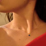 Halia Sapphire Recycled Gold Necklace