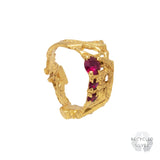 Hati Ruby Recycled Silver Ring