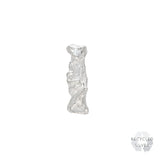 I Alphabet Recycled Silver Stud Earring
