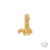 J Alphabet Recycled Silver Stud Earring