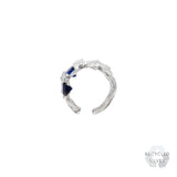 Libi Saphire Argenti Recycled Silver Cuff