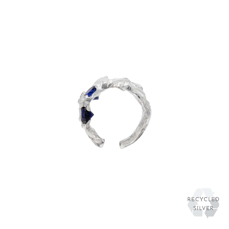 Libi Saphire Argenti Recycled Silver Cuff