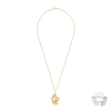 Monkey Chinese Zodiac Recycled Silver Necklace