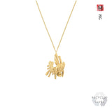 Pig Chinese Zodiac Recycled Silver Necklace