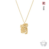 Tiger Chinese Zodiac Recycled Silver Necklace