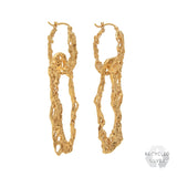 Espostoa Gold Recycled Silver Earrings
