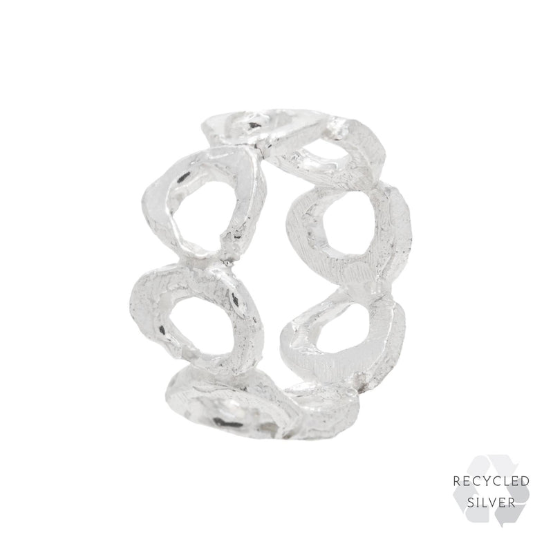 Melia Recycled Silver Ring