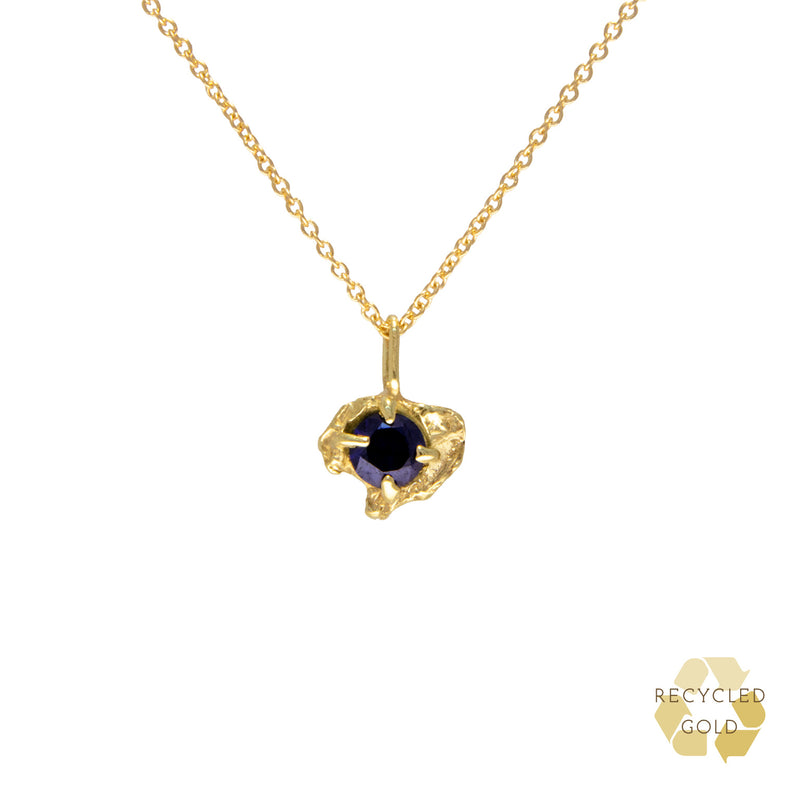 Halia Sapphire Recycled Gold Necklace