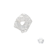 O Alphabet Recycled Silver Stud Earring