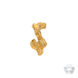 S Alphabet Recycled Silver Stud Earring