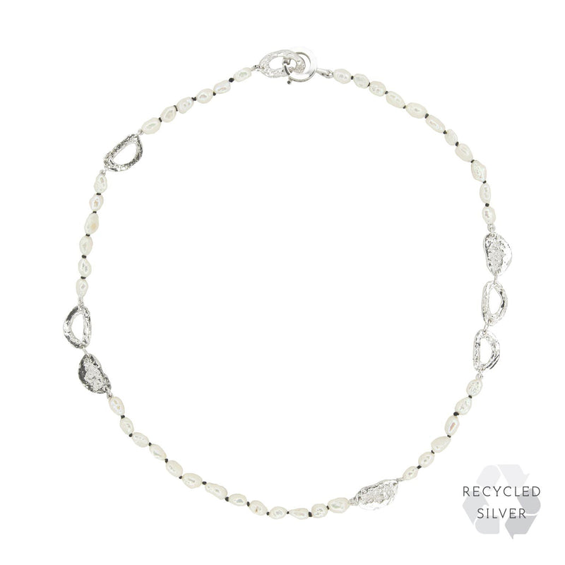 Selen Recycled Silver Necklace