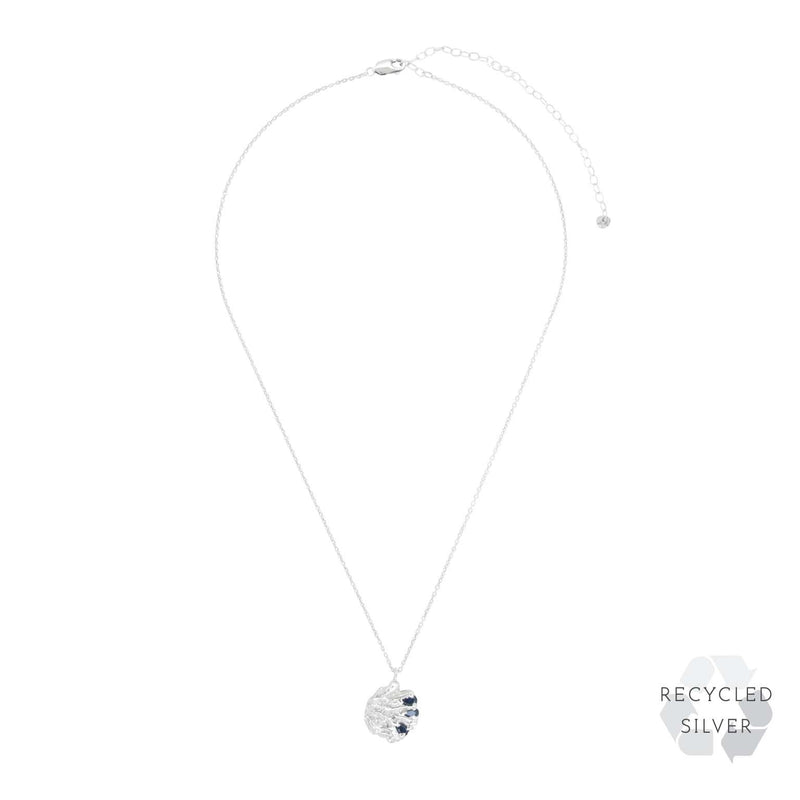 Shinzo Sapphire Argenti Recycled Silver Necklace