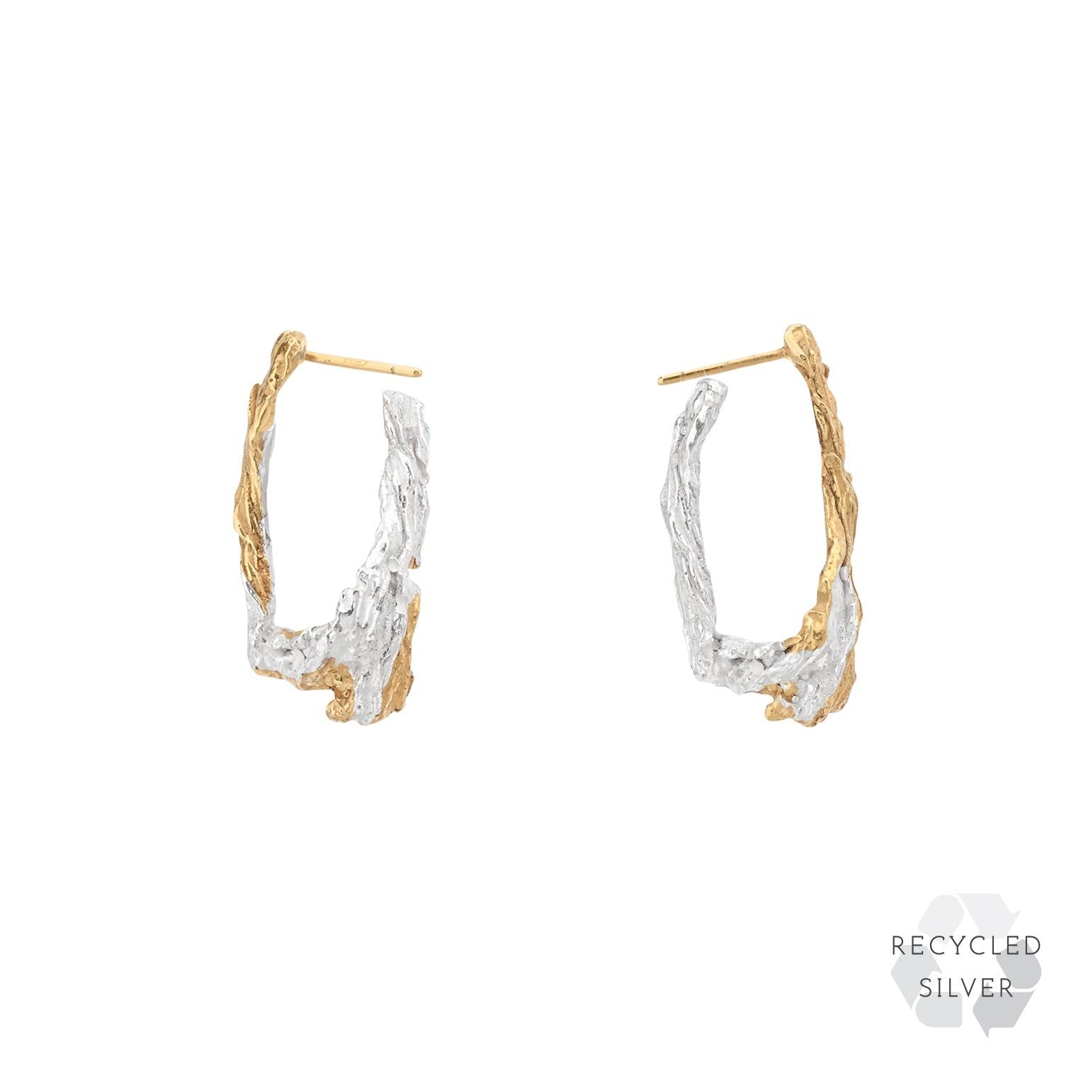 Kodiak Recycled Silver Earrings