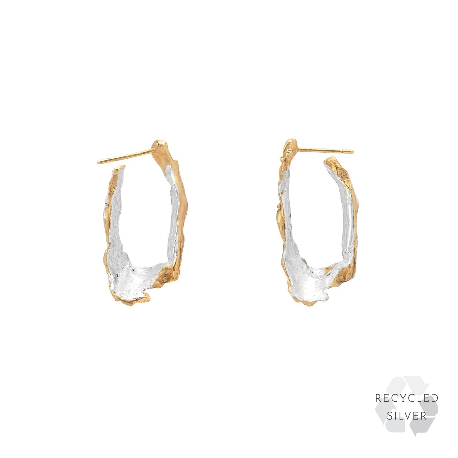 Kodiak Recycled Silver Earrings