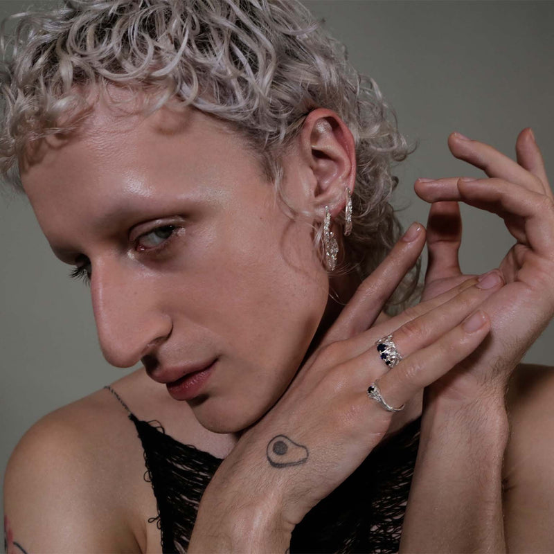Xin Argenti Small Recycled Silver Hoops