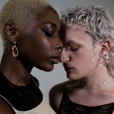Davata Sapphire Recycled Silver Earrings