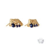 Cora Sapphire Recycled Silver Earrings
