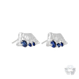 Cora Sapphire Argenti Recycled Silver Earrings