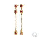 Naha Ruby Recycled Silver Earrings