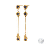 Naha Sapphire Recycled Silver Earrings