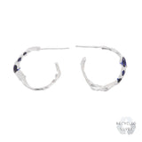 Tima Sapphire Argenti Recycled Silver Earrings